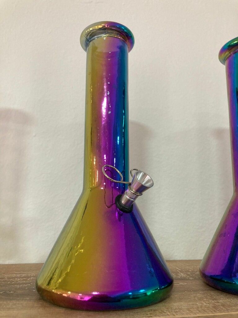 212698 BONG MULTICOLOR MINI VIDRIO PIREX 