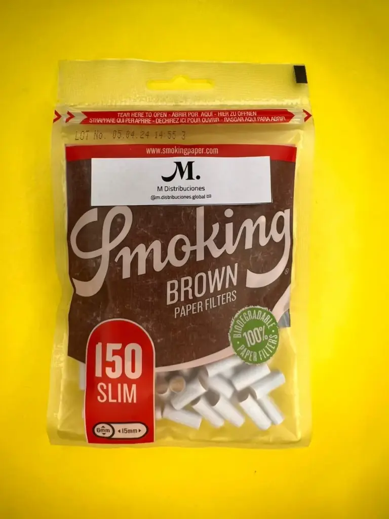 FILTRO SMOKING SLIM BROWN X150 