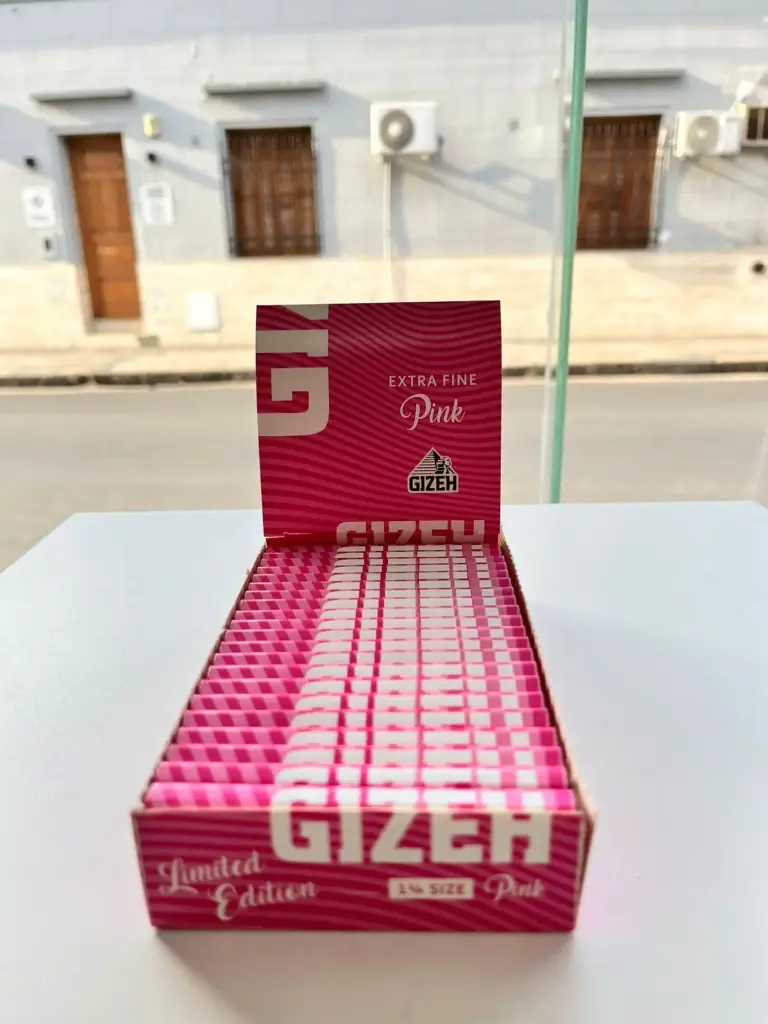 PAPEL GIZEH PINK KING SIZE X 34 uni 