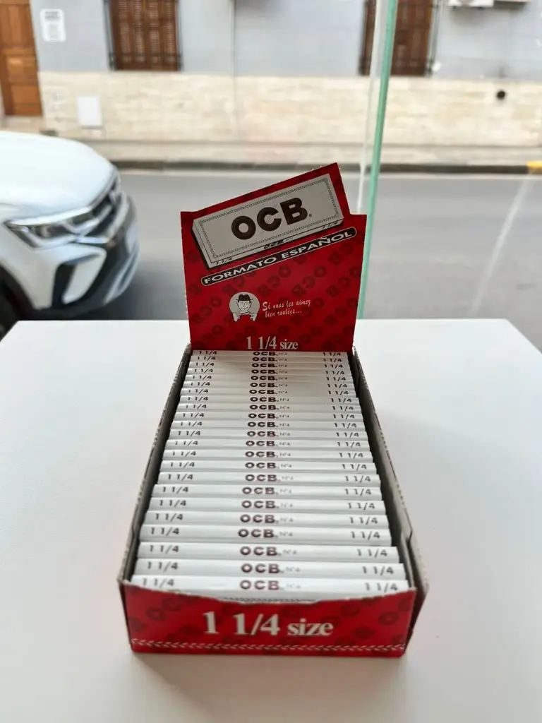 PAPEL OCB BLANCO 78mm CAJA X 25 