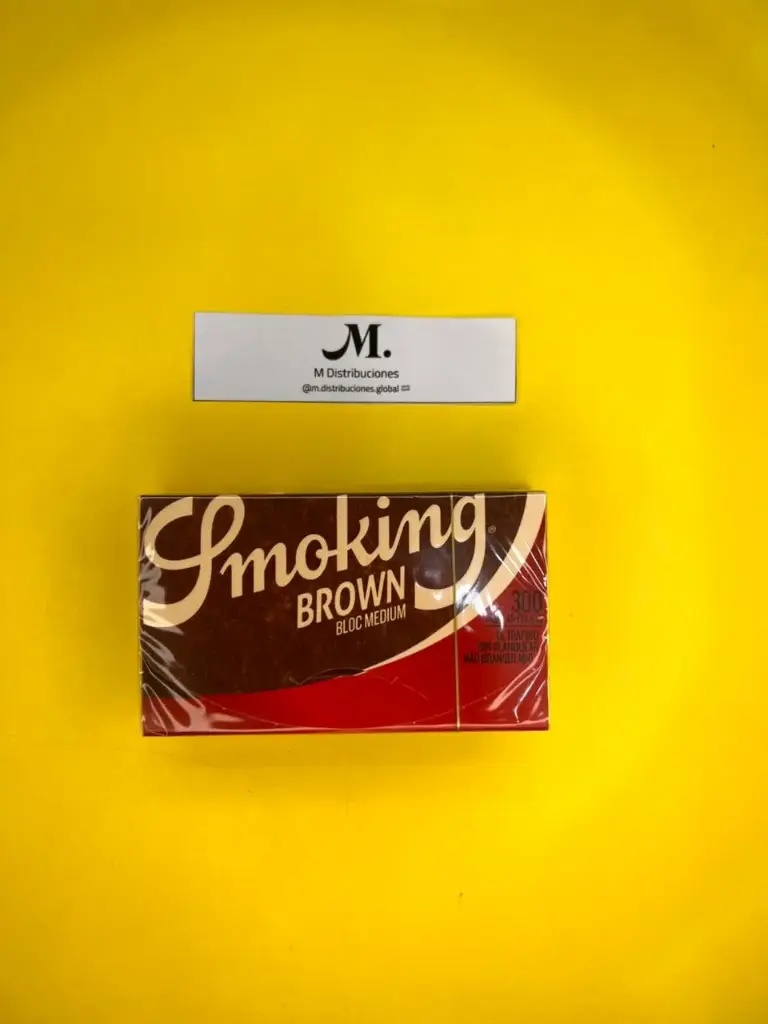 PAPEL SMOKING BROWN X 300 