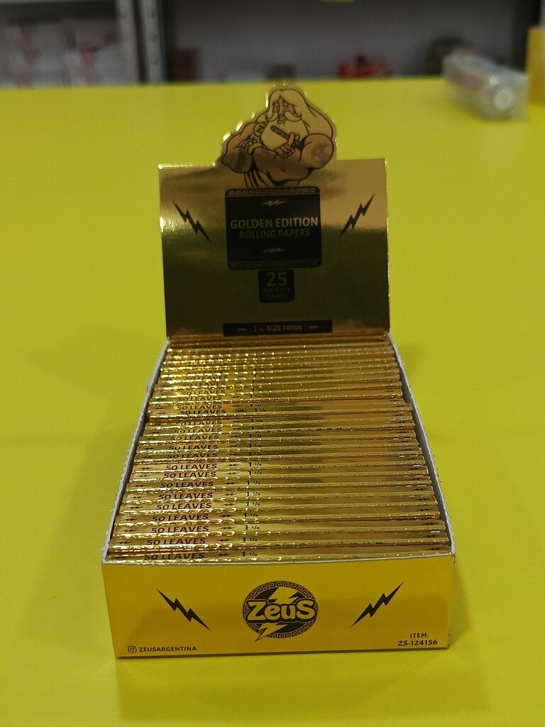 PAPEL ZEUS GOLDEN EDITION CAJA X 25 