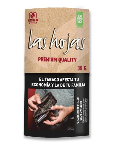 TABACO LAS HOJAS PREMIUM CLASICO PACK X 5 UNI 