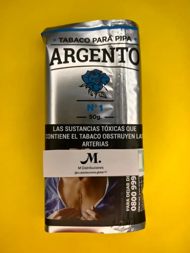 TABACO P/PIPA ARGENTO N1 Vainilla